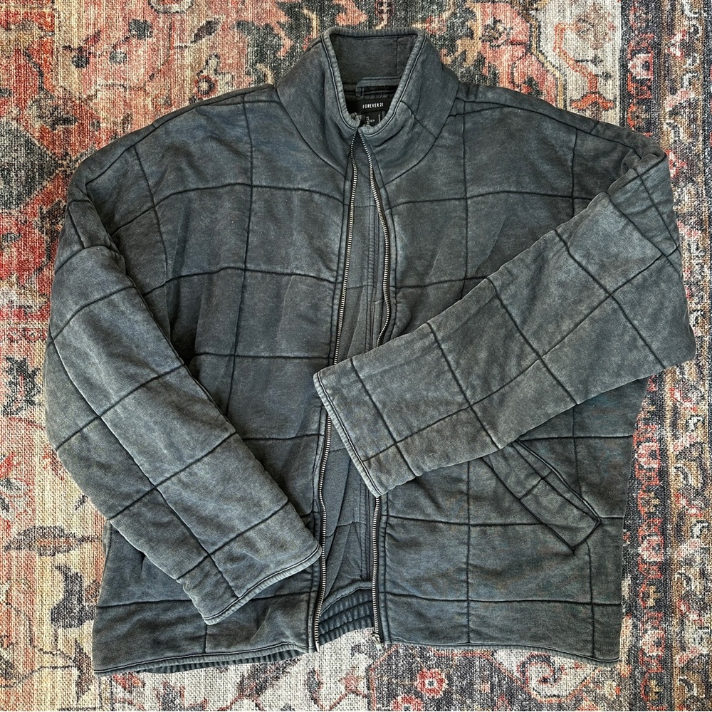 Forever 21 quilted zip up jacket